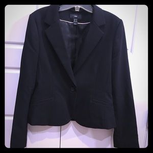 Size 10 H&M Black Blazer and skirt